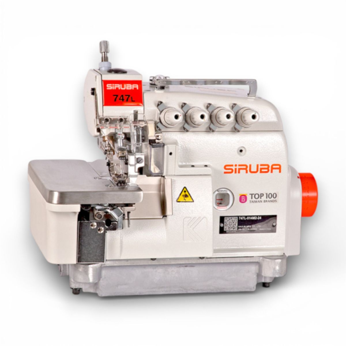 Máy vắt sổ 4 chỉ, motor liền trục Siruba 747L-514M-3-24/DKLU1-0